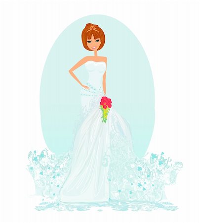 diadème - Beautiful bride card Stock Photo - Budget Royalty-Free & Subscription, Code: 400-06171434