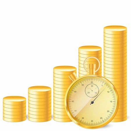 simsearch:400-04736251,k - stopwatch with stack of coins. Also available as a Vector in Adobe illustrator EPS format, compressed in a zip file. The vector version be scaled to any size without loss of quality. Stock Photo - Budget Royalty-Free & Subscription, Code: 400-06171707