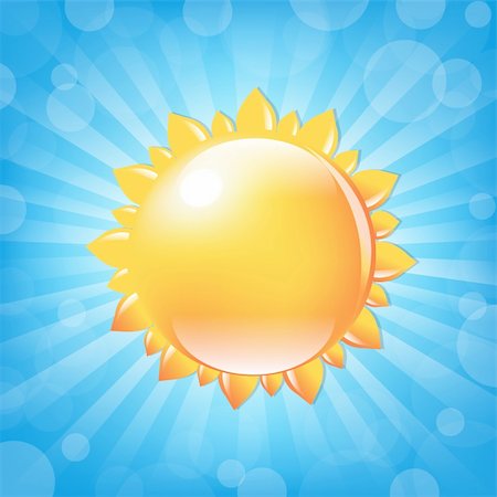 simsearch:400-04382717,k - Sun With Sunburst And Bokeh, Vector Illustration Photographie de stock - Aubaine LD & Abonnement, Code: 400-06171831