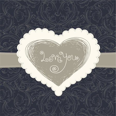 Wedding card template, vector eps10 Stock Photo - Budget Royalty-Free & Subscription, Code: 400-06171998
