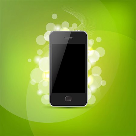 simsearch:400-05918503,k - Phone And Bokeh, Isolated On Blue Background, Vector Illustration Photographie de stock - Aubaine LD & Abonnement, Code: 400-06172132