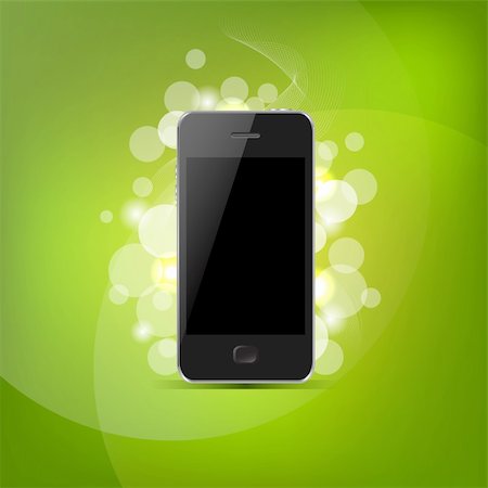 simsearch:400-06568351,k - Phone And Bokeh, Isolated On Blue Background, Vector Illustration Stockbilder - Microstock & Abonnement, Bildnummer: 400-06172132