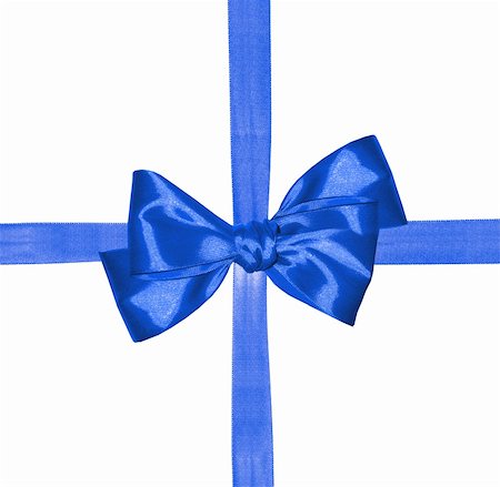 simsearch:400-06172940,k - blue ribbon and bow isolated on white background Photographie de stock - Aubaine LD & Abonnement, Code: 400-06172949