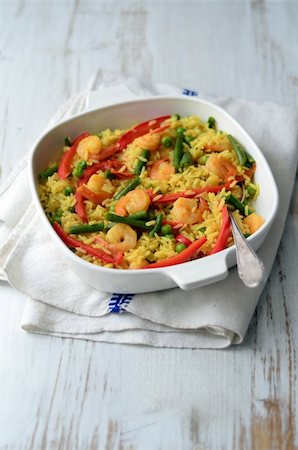 paella - Spanish Traditional Seafood Paella Stock Photo - Budget Royalty-Free & Subscription, Code: 400-06173265