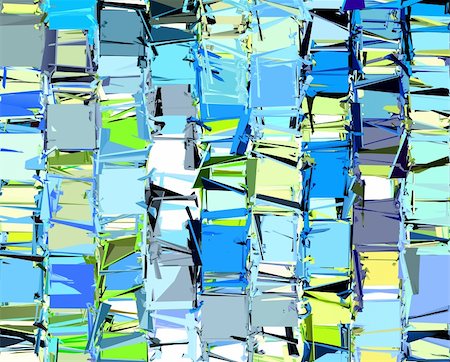 painter palette photography - abstract fragmented pattern in blue yellow green Stock Photo - Budget Royalty-Free & Subscription, Code: 400-06180033