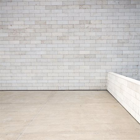Tiled wall with a blank white bricks Stock Photo - Budget Royalty-Free & Subscription, Code: 400-06180073