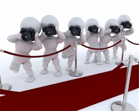 3D render of Paparazzi at the red carpet Photographie de stock - Aubaine LD & Abonnement, Code: 400-06180090