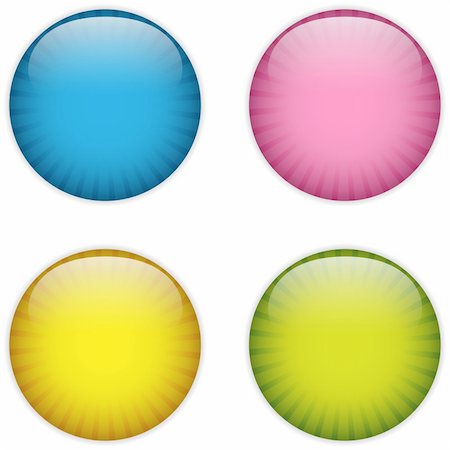 simsearch:400-04041440,k - Vector - Glass Circle Button Colorful Stripes Foto de stock - Super Valor sin royalties y Suscripción, Código: 400-06199424