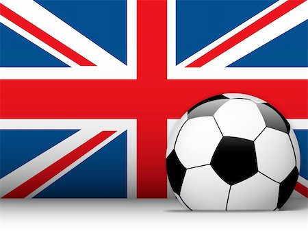 soccer field background - Vector - United Kingdom Soccer Ball with Flag Background Stock Photo - Budget Royalty-Free & Subscription, Code: 400-06199467