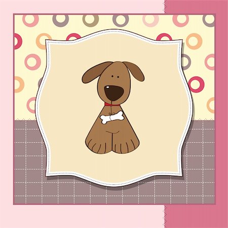 simsearch:400-06060645,k - new baby announcement card with dog Stock Photo - Budget Royalty-Free & Subscription, Code: 400-06199677