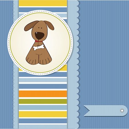 simsearch:400-06060645,k - new baby announcement card with dog Stock Photo - Budget Royalty-Free & Subscription, Code: 400-06199682