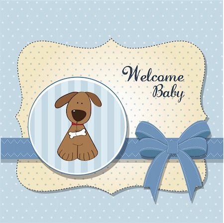 simsearch:400-06060645,k - new baby announcement card with dog Stock Photo - Budget Royalty-Free & Subscription, Code: 400-06199748