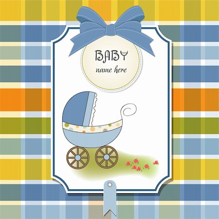 simsearch:400-06060645,k - baby card with pram Stock Photo - Budget Royalty-Free & Subscription, Code: 400-06199771