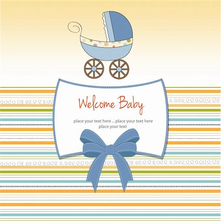 simsearch:400-06060645,k - baby card with pram Stock Photo - Budget Royalty-Free & Subscription, Code: 400-06199772
