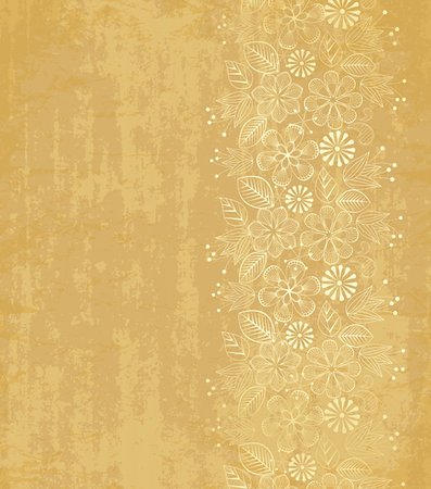 decorative floral paper on an old Stock Photo - Budget Royalty-Free & Subscription, Code: 400-06199794