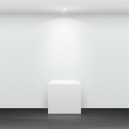 socle - 3d Empty white stand for your exhibit. Vector illustration. Photographie de stock - Aubaine LD & Abonnement, Code: 400-06199840