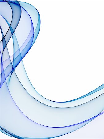 serp (artist) - Smooth waves from tones of blue on a white background Stockbilder - Microstock & Abonnement, Bildnummer: 400-06204117