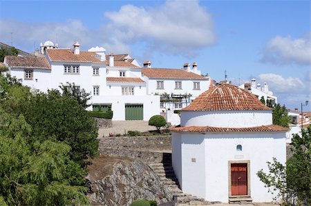 Traditional white houses in Marvao, Portugal Stock Photo - Budget Royalty-Free & Subscription, Code: 400-06205829