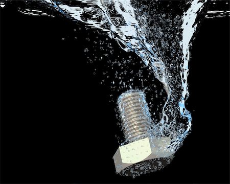 dengess (artist) - Bolt in Water splash Stock Photo - Budget Royalty-Free & Subscription, Code: 400-06206008