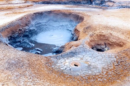 sulfur mountain - Area around the volcano Krafla in north Iceland. Stock Photo - Budget Royalty-Free & Subscription, Code: 400-06206057