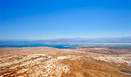 View to the Dead Sea from the Judean Desert Stock Photo - Budget Royalty-Free & Subscription, Code: 400-06206232
