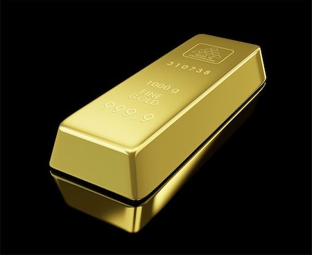 simsearch:400-06770545,k - gold bullion on black background Stock Photo - Budget Royalty-Free & Subscription, Code: 400-06206307