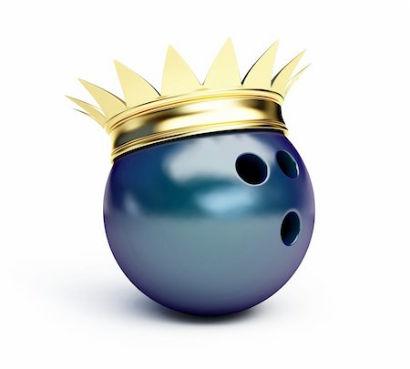 simsearch:400-04419872,k - king bowling on white background Stock Photo - Budget Royalty-Free & Subscription, Code: 400-06206321