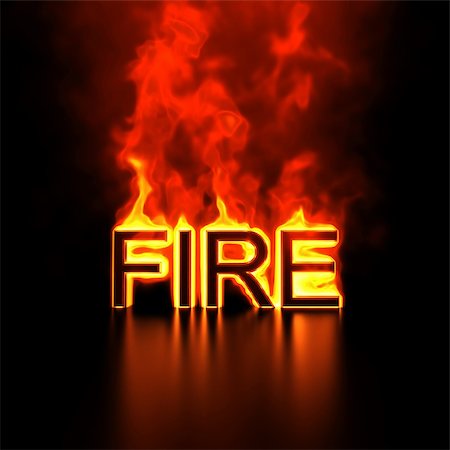 power letters - Burning word "Fire" 3d render Stock Photo - Budget Royalty-Free & Subscription, Code: 400-06206358