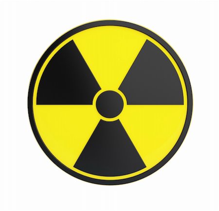 radioactivity sing  isolated on a white background Stock Photo - Budget Royalty-Free & Subscription, Code: 400-06206375