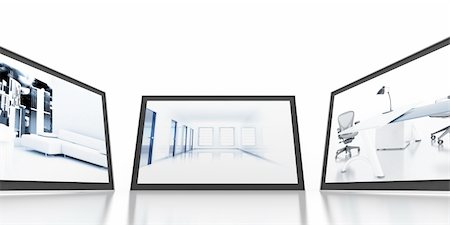 security screen - Set of monitors with static colourful and bright images Stock Photo - Budget Royalty-Free & Subscription, Code: 400-06206989