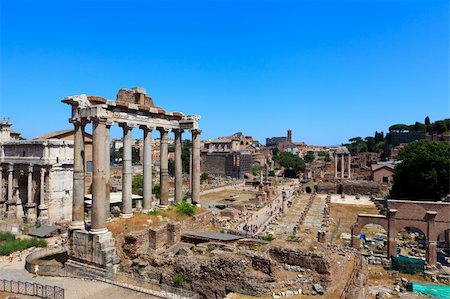 simsearch:400-05684630,k - Roman forum ruins. Rome. Italy. Mediterranean Europe. Foto de stock - Super Valor sin royalties y Suscripción, Código: 400-06207115