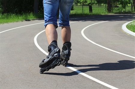 A man on roller skates in stadium Foto de stock - Royalty-Free Super Valor e Assinatura, Número: 400-06207182