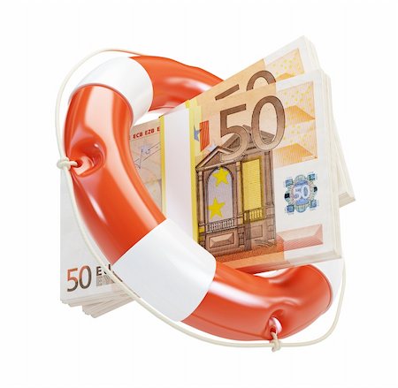 simsearch:400-06527467,k - help euro financial crisis on a white background Stock Photo - Budget Royalty-Free & Subscription, Code: 400-06207396