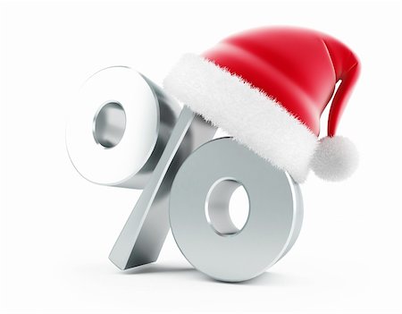 simsearch:400-06207389,k - Christmas Sale santa hat Photographie de stock - Aubaine LD & Abonnement, Code: 400-06207456