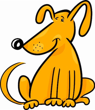 simsearch:400-06101878,k - cartoon doodle illustration of cute yellow dog or puppy Foto de stock - Super Valor sin royalties y Suscripción, Código: 400-06200765