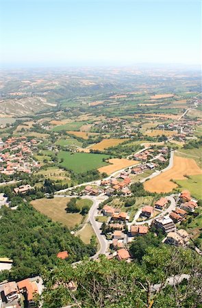 Beautiful Italian landscape. View from heights of San Marino Stock Photo - Budget Royalty-Free & Subscription, Code: 400-06200898