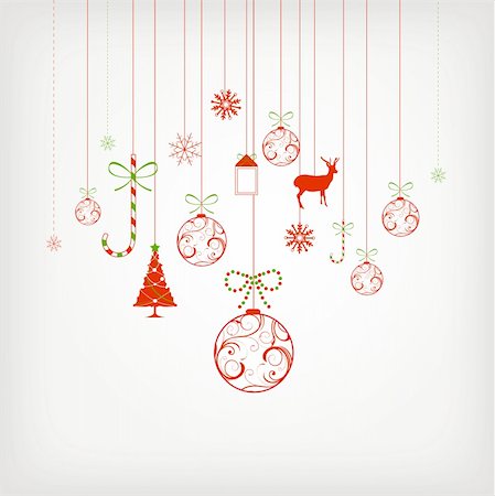 illustration drawing of Christmas background Photographie de stock - Aubaine LD & Abonnement, Code: 400-06200994