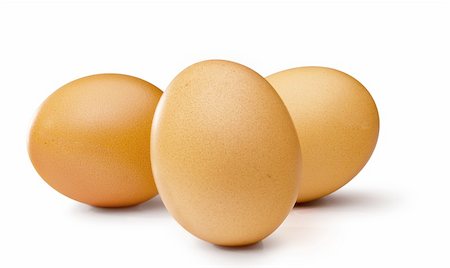 simsearch:400-06640932,k - 3 brown egg's on withe background Stock Photo - Budget Royalty-Free & Subscription, Code: 400-06201008