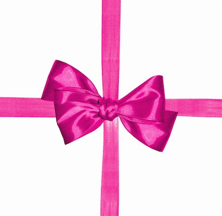 simsearch:400-04353306,k - pink ribbon and bow isolated on white background Stock Photo - Budget Royalty-Free & Subscription, Code: 400-06201210