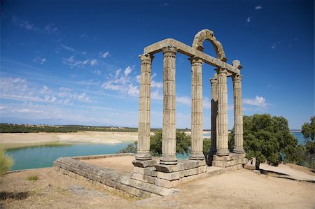 ruin of Augustobriga roman city at Badajoz Extremadura in Spain Stock Photo - Budget Royalty-Free & Subscription, Code: 400-06201864