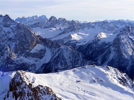simsearch:400-06738831,k - Dolomites mounatins in Italy in winter Foto de stock - Super Valor sin royalties y Suscripción, Código: 400-06202007