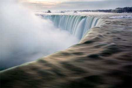 Horseshoe Falls in January from Table Rock, Niagara Falls, Ontario, Canada. Stock Photo - Budget Royalty-Free & Subscription, Code: 400-06202362