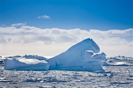 Antarctic glacier in the snow. Beautiful winter background Stock Photo - Budget Royalty-Free & Subscription, Code: 400-06202869