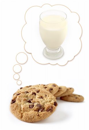 simsearch:640-02772614,k - A group of cookies dream about a glass of refreshing milk. Stock Photo - Budget Royalty-Free & Subscription, Code: 400-06203074