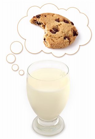 simsearch:640-02772614,k - A glass of milk dreams about a sweet crunchy cookie. Stock Photo - Budget Royalty-Free & Subscription, Code: 400-06203075