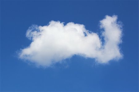 white cloud in the blue sky Foto de stock - Super Valor sin royalties y Suscripción, Código: 400-06203363
