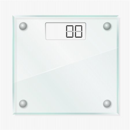 sport bathroom - Glass Scales, vector eps10 illustration Stock Photo - Budget Royalty-Free & Subscription, Code: 400-06325841