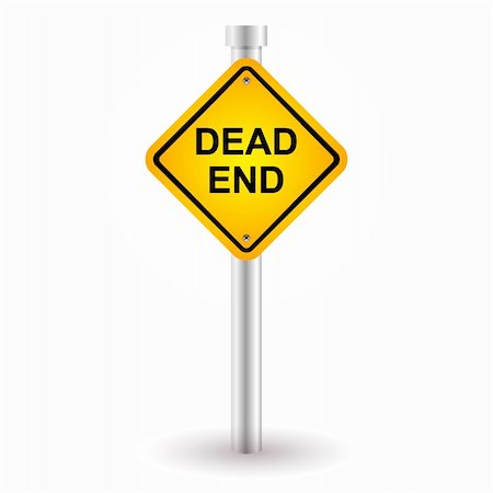 death vector - dead end sign Stock Photo - Budget Royalty-Free & Subscription, Code: 400-06326117