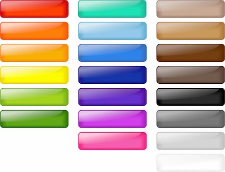 simsearch:400-04177289,k - Set of colored web buttons Stock Photo - Budget Royalty-Free & Subscription, Code: 400-06326330