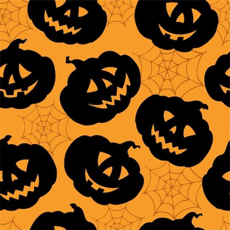 simsearch:400-04236863,k - Halloween seamless background 1 - vector illustration. Stock Photo - Budget Royalty-Free & Subscription, Code: 400-06326524